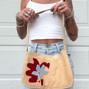 Vintage Boho Suede Purse